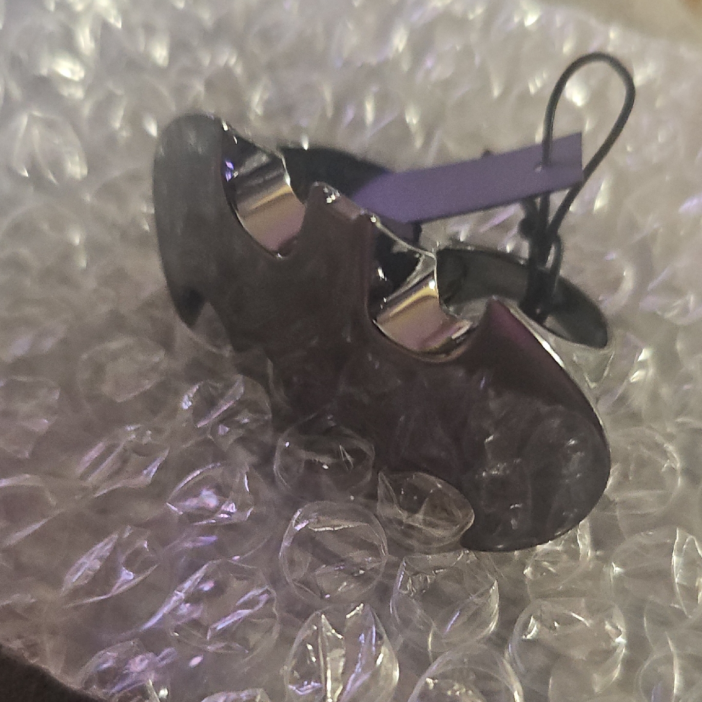 Nwt Noir Jewelry Rhodium Batman 2 Finger Sz 76 Ring 15$